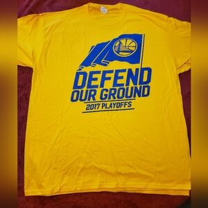 2017 Vintage Golden State Warriors Playoffs Tshirt XL